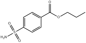 Benzoic acid, 4-(aminosulfonyl)-, propyl ester Structure