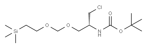 5,7-Dioxa-2-aza-10-silaundecanoic acid, 3-(chloromethyl)-10,10-dimethyl-, 1,1-dimethylethyl ester, (3R)- Structure