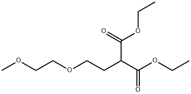 Propanedioic acid, 2-[2-(2-methoxyethoxy)ethyl]-, 1,3-diethyl ester Structure