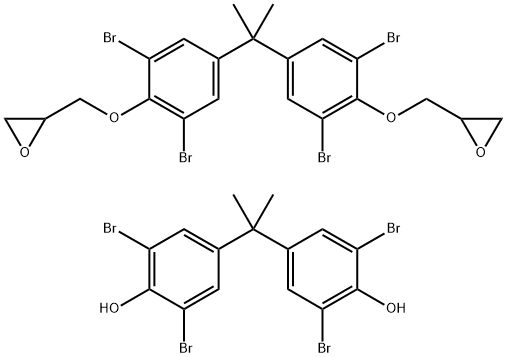 2,2'-[(1-Methylethylidene)bis[(dibromo-4,1-phenylene)oxymethylene]]bis[oxirane]-4,4'-(1-methylethylidene)bis[2,6-dibromophenol] copolymer Structure