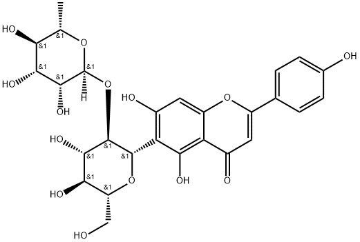 2″-O-α-L-Rhamnopyranosyl-isovitexin Structure