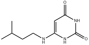 2,4(1H,3H)-Pyrimidinedione, 6-[(3-methylbutyl)amino]- Structure