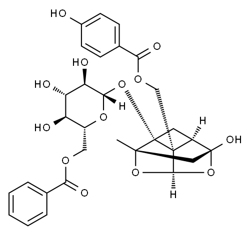 benzoyloxypaeoniflorin Structure