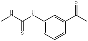 Thiourea, N-(3-acetylphenyl)-N'-methyl- Structure