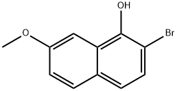 1-Naphthalenol, 2-bromo-7-methoxy- Structure