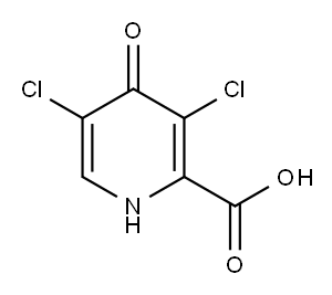 2-Pyridinecarboxylic acid, 3,5-dichloro-1,4-dihydro-4-oxo- Structure