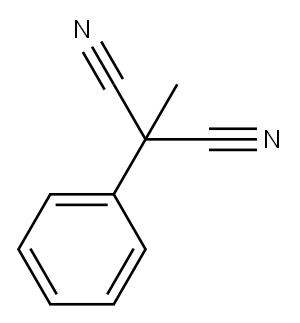 Propanedinitrile, 2-methyl-2-phenyl- Structure