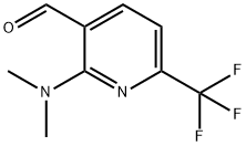 3-Pyridinecarboxaldehyde, 2-(dimethylamino)-6-(trifluoromethyl)- Structure