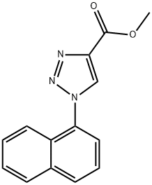 1H-1,2,3-Triazole-4-carboxylic acid, 1-(1-naphthalenyl)-, methyl ester Structure