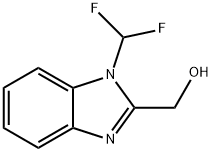 1H-Benzimidazole-2-methanol, 1-(difluoromethyl)- Structure