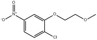 Benzene, 1-chloro-2-(2-methoxyethoxy)-4-nitro- Structure