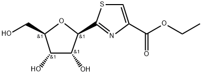 2-β-D-Ribofuranosyl-4-thiazolecarboxylic Acid Ethyl Ester Structure