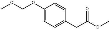 Benzeneacetic acid, 4-(methoxymethoxy)-, methyl ester Structure