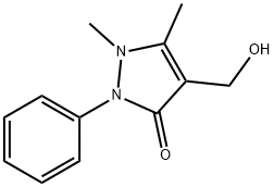 3H-Pyrazol-3-one, 1,2-dihydro-4-(hydroxymethyl)-1,5-dimethyl-2-phenyl- Structure
