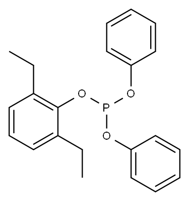 Phosphorous acid, 2,6-diethylphenyl diphenyl ester Structure
