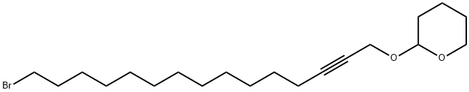 2H-Pyran, 2-[(15-bromo-2-pentadecyn-1-yl)oxy]tetrahydro- Structure