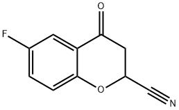 2H-1-Benzopyran-2-carbonitrile, 6-fluoro-3,4-dihydro-4-oxo- Structure