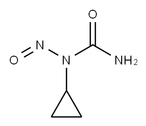 Urea, N-cyclopropyl-N-nitroso- Structure