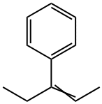 Benzene, (1-ethyl-1-propen-1-yl)- Structure