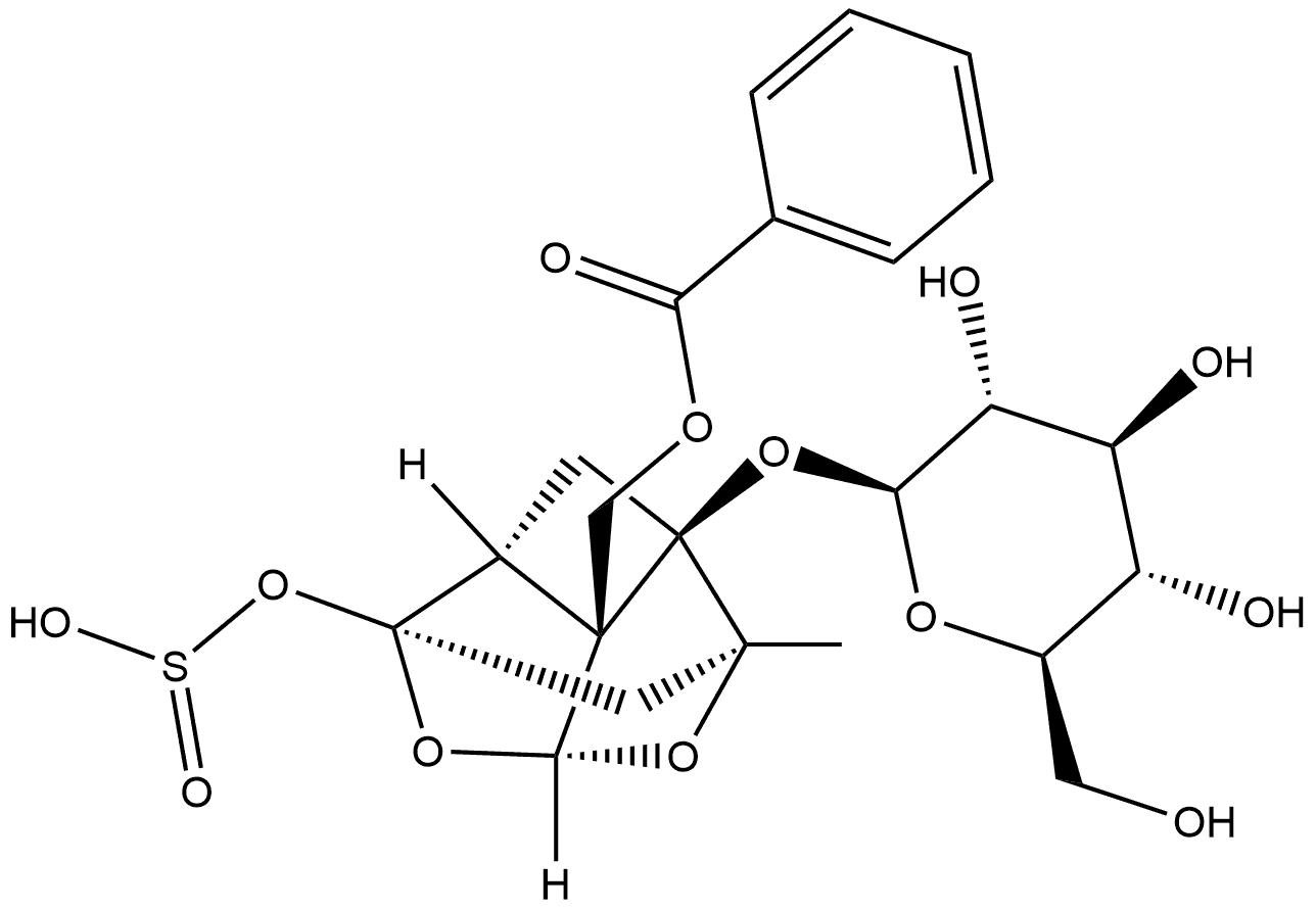 Paeoniflorin sulfite Structure
