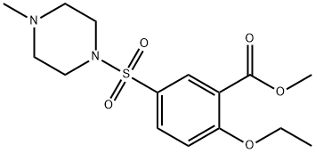 Benzoic acid, 2-ethoxy-5-[(4-methyl-1-piperazinyl)sulfonyl]-, methyl ester Structure