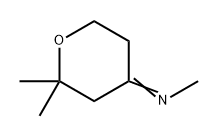 Methanamine, N-(tetrahydro-2,2-dimethyl-4H-pyran-4-ylidene)- Structure