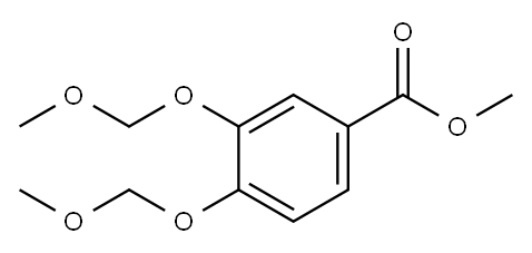Benzoic acid, 3,4-bis(methoxymethoxy)-, methyl ester Structure