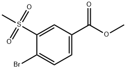 Benzoic acid, 4-bromo-3-(methylsulfonyl)-, methyl ester Structure