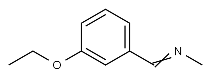 Methanamine, N-[(3-ethoxyphenyl)methylene]- Structure