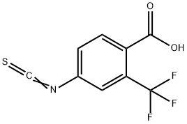 Benzoic acid, 4-isothiocyanato-2-(trifluoromethyl)- Structure