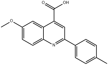 6-Methoxy-2-(p-tolyl)quinoline-4-carboxylic acid Structure