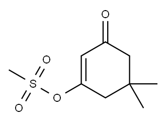 2-Cyclohexen-1-one, 5,5-dimethyl-3-[(methylsulfonyl)oxy]- Structure