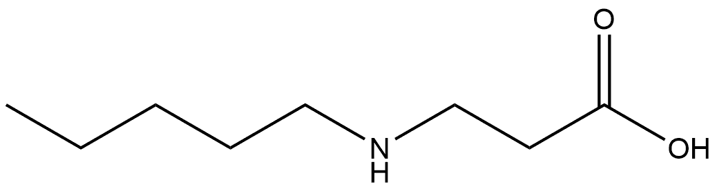 N-Pentyl-β-alanine Structure