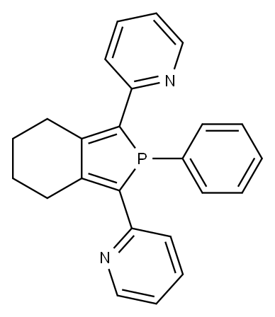Pyridine, 2,2'-(4,5,6,7-tetrahydro-2-phenyl-2H-isophosphindole-1,3-diyl)bis- Structure
