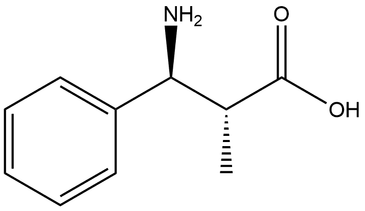 Benzenepropanoic acid, β-amino-α-methyl-, (αR,βS)-rel- Structure