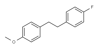 Benzene, 1-fluoro-4-[2-(4-methoxyphenyl)ethyl]- Structure