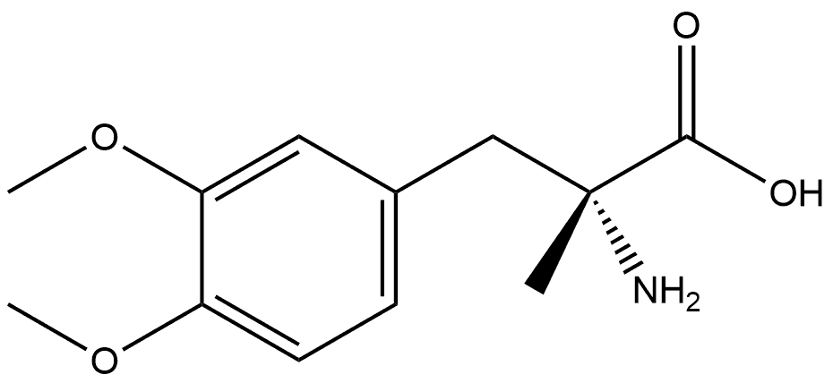 D-Tyrosine, 3-methoxy-O,α-dimethyl- Structure