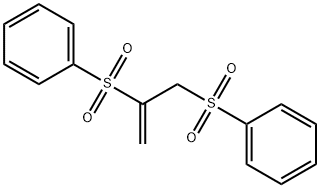 Benzene, 1,1'-[(1-methylene-1,2-ethanediyl)bis(sulfonyl)]bis- Structure