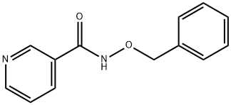 3-Pyridinecarboxamide, N-(phenylmethoxy)- Structure