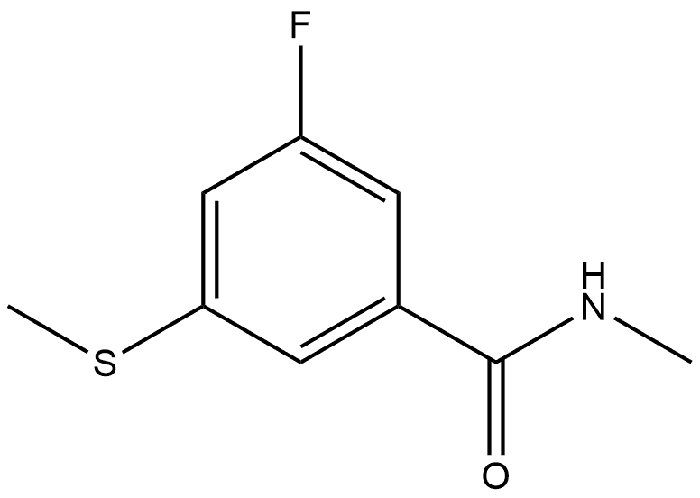3-Fluoro-N-methyl-5-(methylthio)benzamide Structure