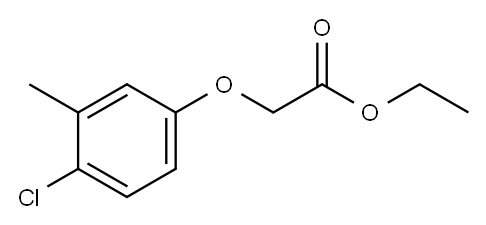 Acetic acid, 2-(4-chloro-3-methylphenoxy)-, ethyl ester Structure