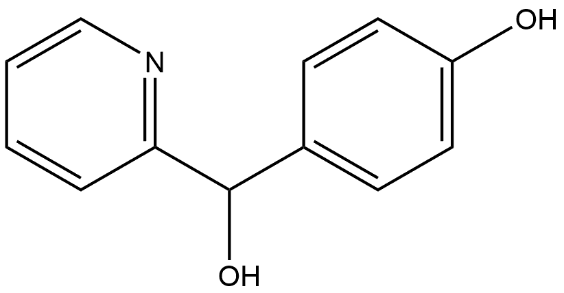 4-(Hydroxy(pyridin-2-yl)methyl)phenol Structure
