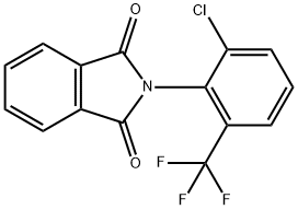 1H-Isoindole-1,3(2H)-dione, 2-[2-chloro-6-(trifluoromethyl)phenyl]- Structure