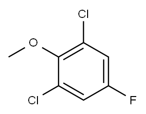 Benzene, 1,3-dichloro-5-fluoro-2-methoxy- Structure