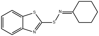 Cyclohexanone, S-2-benzothiazolylthiooxime Structure