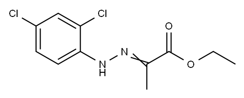 Ethyl (2E)-2-[(2,4-dichlorophenyl)hydrazono]propanoate Structure