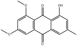 9,10-Anthracenedione, 1-hydroxy-6,8-dimethoxy-3-methyl- Structure