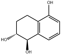 1,2,5-Naphthalenetriol, 1,2,3,4-tetrahydro-, trans- (9CI) Structure
