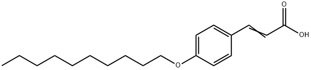2-Propenoic acid, 3-[4-(decyloxy)phenyl]- Structure