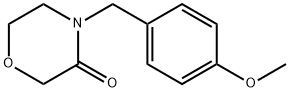 3-Morpholinone, 4-[(4-methoxyphenyl)methyl]- Structure